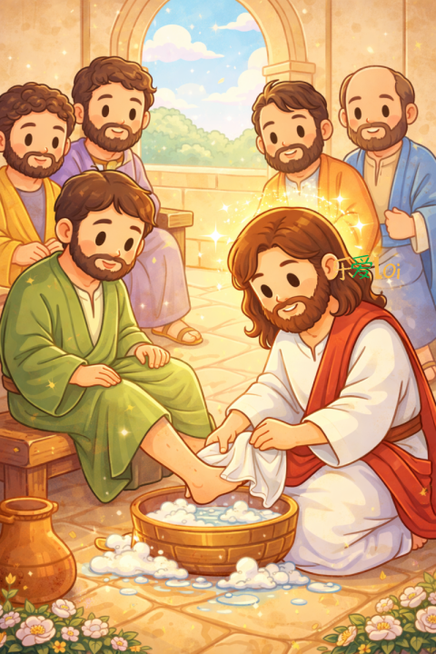 耶稣给门徒洗脚